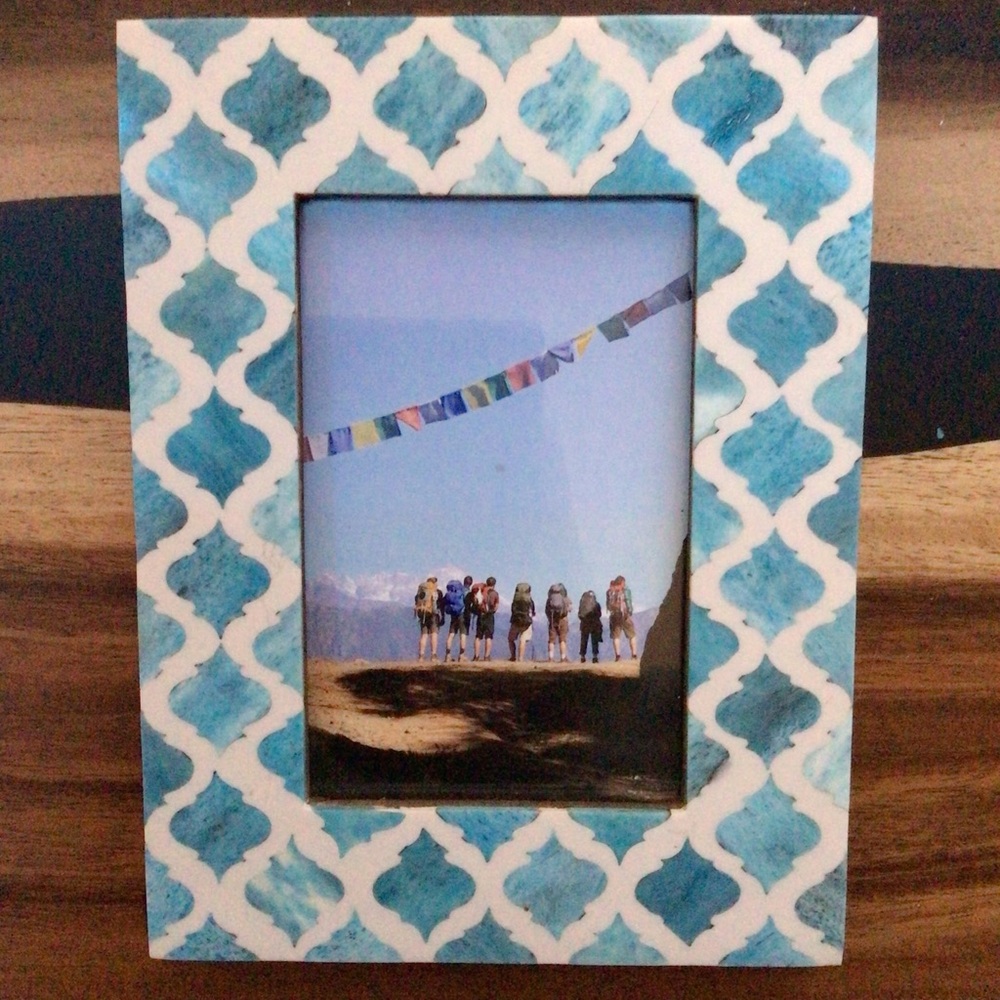 Blue & White Picture Frame (4x6)